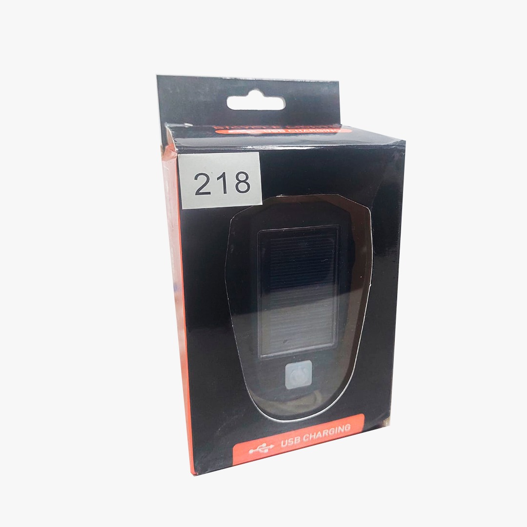 LUZ PARA BICICLETA CON PANEL SOLAR 218